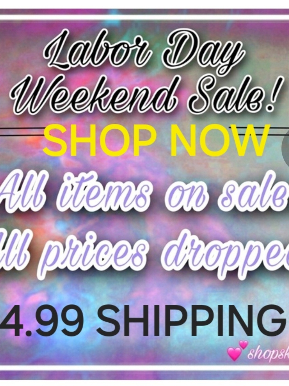 Labor Day Weekend Sale - Colorful Tie-Dye Party Backdrop